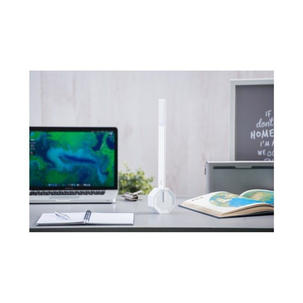 Balta LED galda lampa (augstums 38 cm) Octagon One – Gingko-image-4