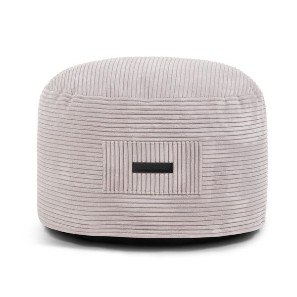 Gaiši pelēks velveta pufs Om 60 – SLOWDOWN