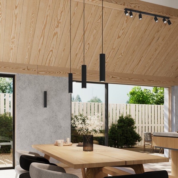 Melna sienas lampa Gleam – Sollux-image-4