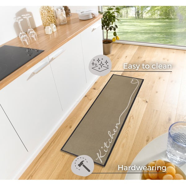 Bēšs paklājs Zala Living Kitchen, 50 x 150 cm-image-3