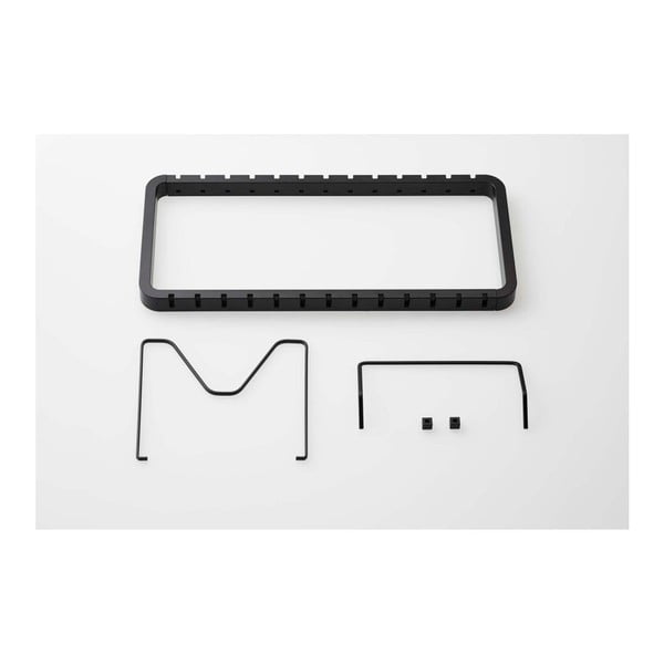 Melns regulējams plaukts vākiem un pannām YAMAZAKI Tower-image-3