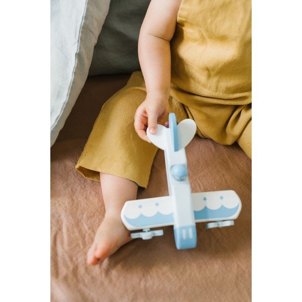 Oranžs lina palags ar gumiju bērniem Linen Tales Nature, 90 x 200 cm-image-1