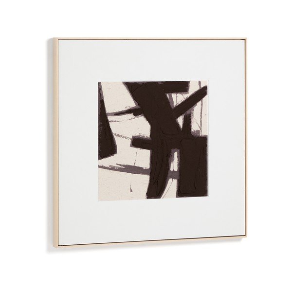 Ar rokām apgleznota glezna ar rāmi/uz audekla 100x100 cm Arilan – Kave Home-image-3