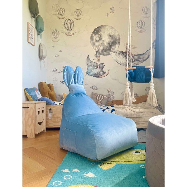 Zils bērnu sēžammaiss Funny Bunny – The Brooklyn Kids-image-1