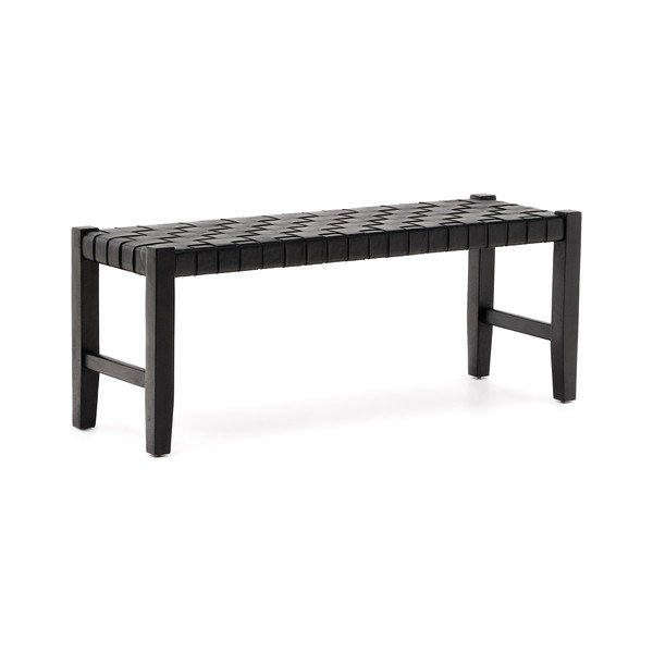 Melns ādas sols Calixta – Kave Home-image-2