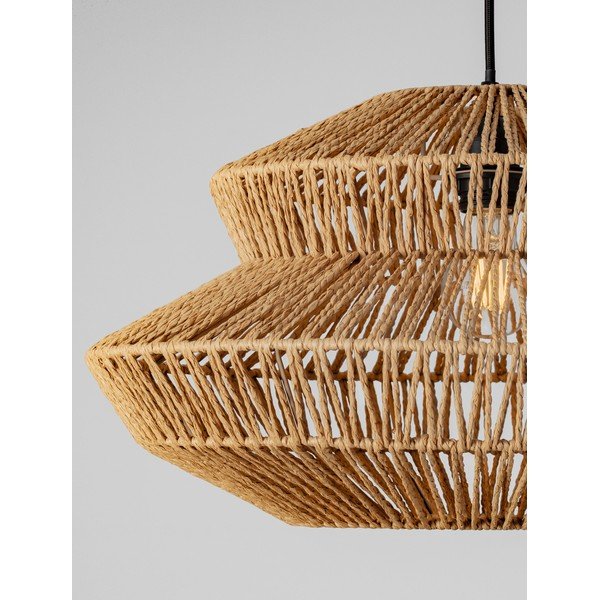 Dabīga toņa no virves piekaramā lampa ø 50 cm Nua – Nova Luce-image-1