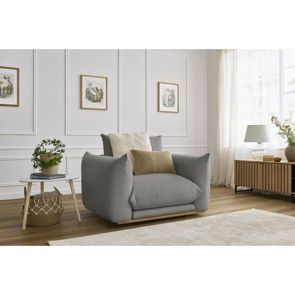 Pelēks atpūtas krēsls Ernest – Bobochic Paris-image-1