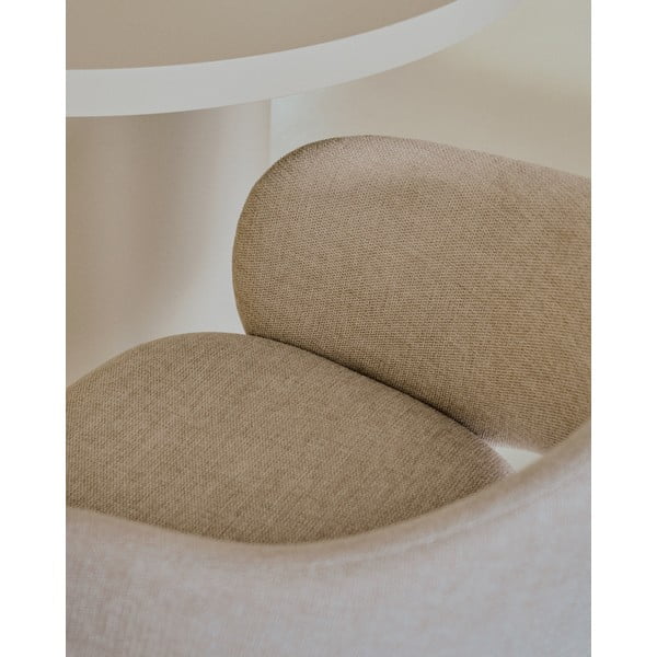 Krēmkrāsas polsterēts ēdamistabas krēsls Maina – Kave Home-image-3