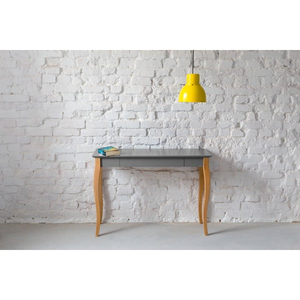 Tumši pelēks rakstāmgalds Ragaba Lillo, garums 105 cm-image-1