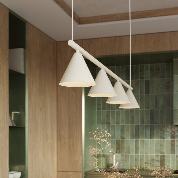 Bēša tērauda piekaramā lampa Zylo – Sollux-image-1