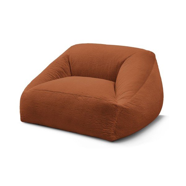 Oranžs sēžammaiss no mākslīgās kažokādas Lilibet – Bobochic Paris