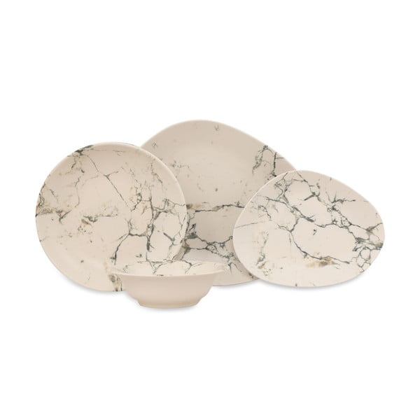 Porcelāna trauku komplekts (24 gab.) Kütahya Porselen Light Marble
