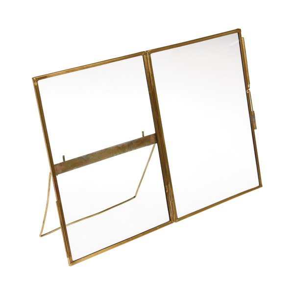 Zelta krāsas metāla stāvošs foto rāmis 13x18 cm – Rex London-image-3