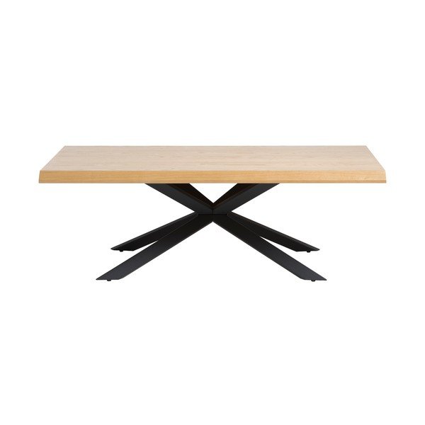 Dabīga toņa žurnālgaldiņš ar ozolkoka imitācijas galda virsmu 68x130 cm Arno – Unique Furniture-image-3