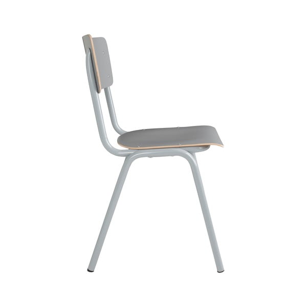 Pelēki ēdamistabas krēsli (4 gab.) Back to school – Zuiver-image-2