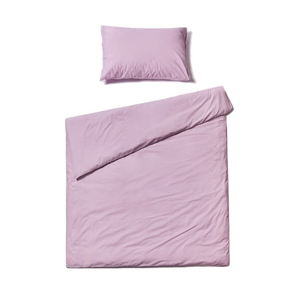 Lavandas violeta vienguļamā kokvilnas gultasveļa Bonami Selection, 140 x 220 cm