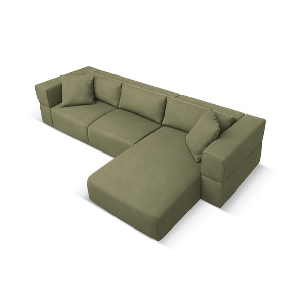 Gaiši zaļš stūra dīvāns (ar labo stūri) Esther – Milo Casa-image-3