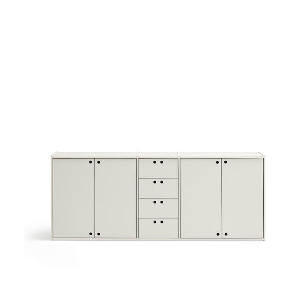 Krēmkrāsas kumode 197x80x40 cm Wally – Teulat