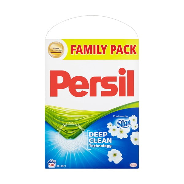 Veļas mazgāšanas pulvera ģimenes iepakojums Persil Fresh by Silan, 5,85 kg (90 mazgāšanas reizes)