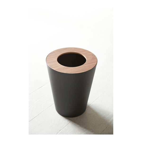 Melns atkritumu grozs YAMAZAKI Rin Round-image-3