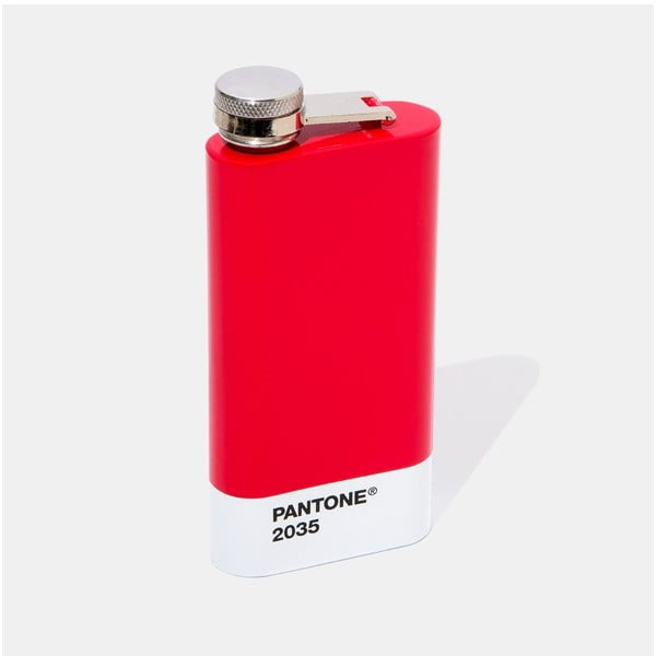 Sarkana nerūsējošā tērauda blašķe 150 ml Red 2035 – Pantone