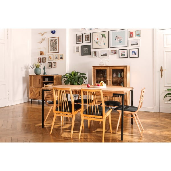 Ozolkoka ēdamgalds 90x200 cm Abies – The Beds-image-1