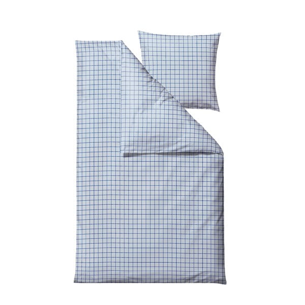 Gaiši zila vienguļamā gultas veļa no ranforce kokvilnas 140x200 cm Vista – Södahl