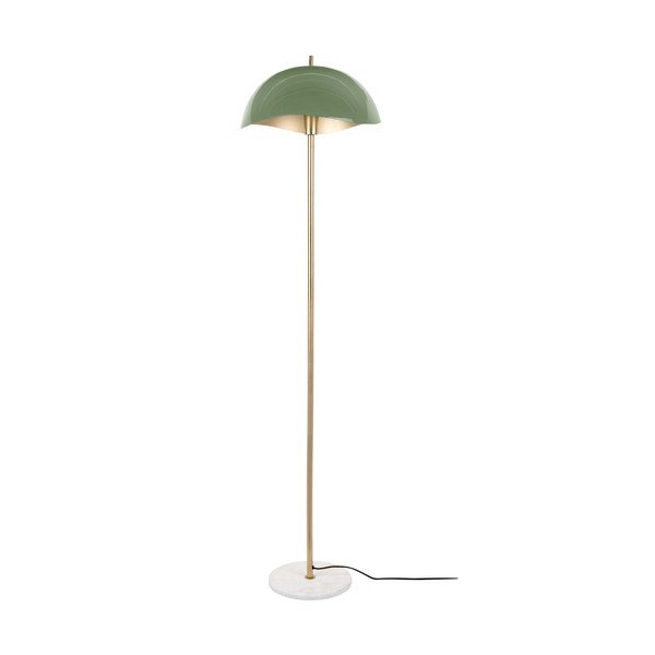 Zaļa/zelta krāsas stāvlampa ar metāla abažūru (augstums 154 cm) Waved – Leitmotiv