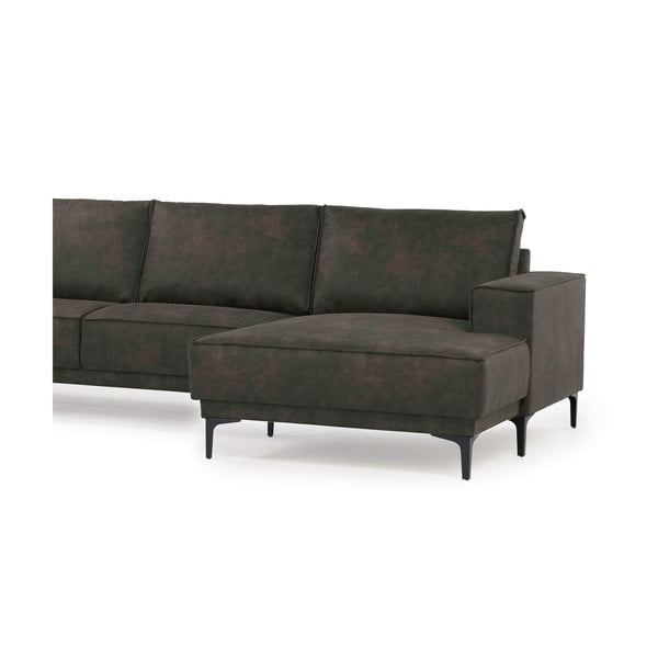 Antracīta pelēks stūra dīvāns no ādas imitācijas (ar labo stūri) Copenhagen – Scandic-image-4