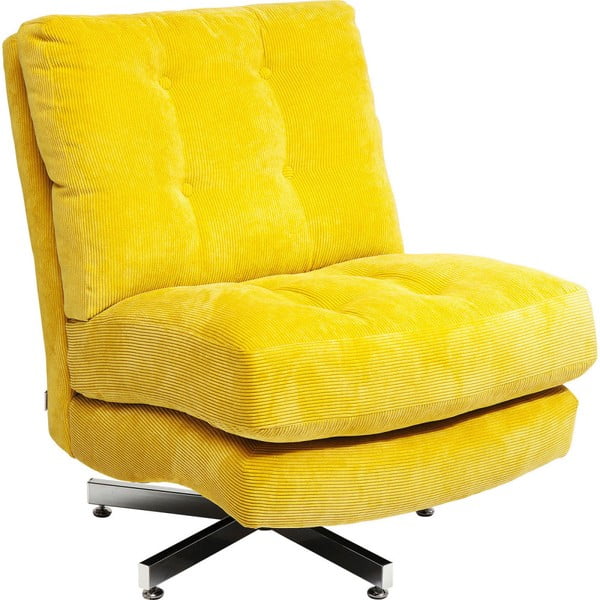 Dzeltens krēsls uz riteņiem Kare Design Cinema