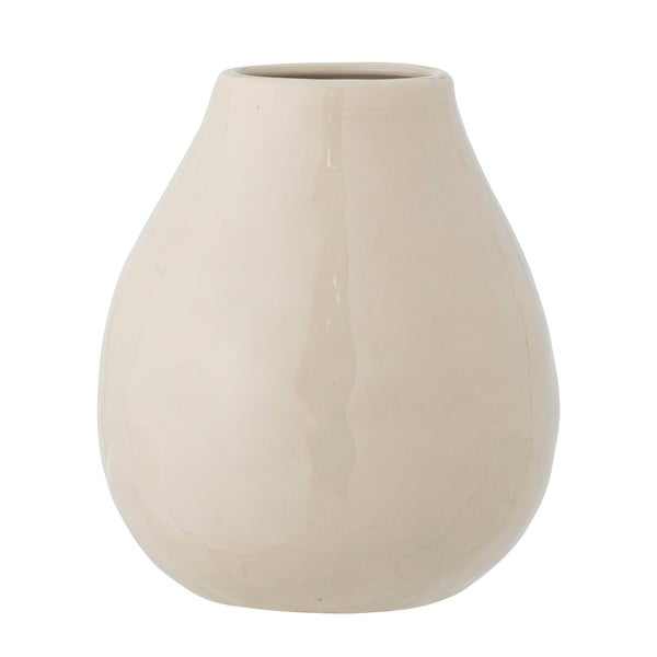 Krēmkrāsas māla ar rokām apgleznota vāze (augstums 17 cm) Taza – Bloomingville-image-4