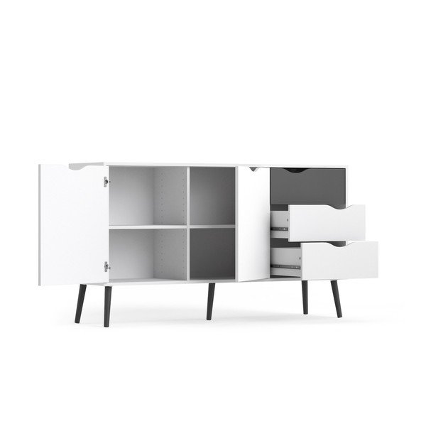 Melnbalta kumode Tvilum Oslo, 147 x 82 cm-image-4