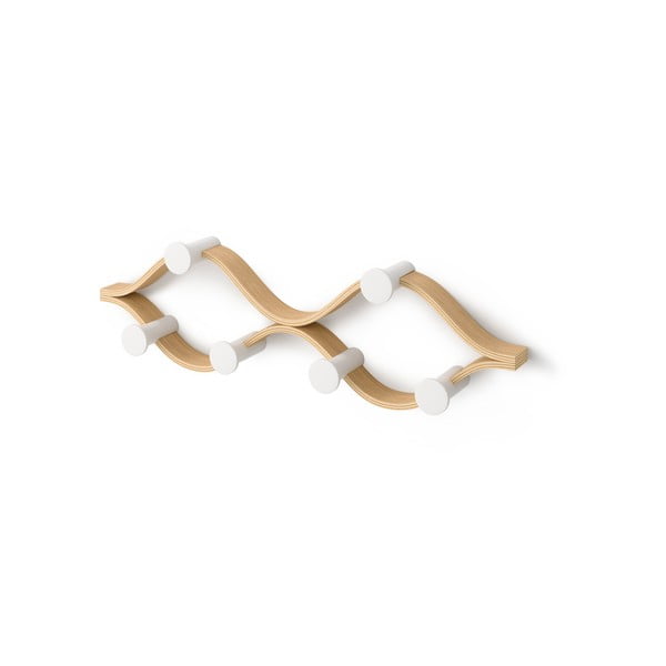 Dabīga toņa gumijkoka masīvkoka sienas pakaramais Montage – Umbra-image-2