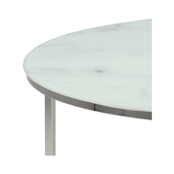 Balts apaļš žurnālgaldiņš ø 80 cm Alisma – Actona-image-4
