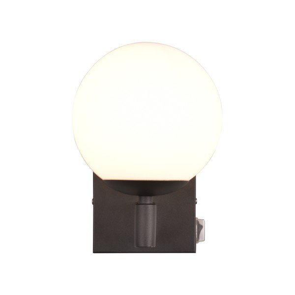 Matēti melna sienas lampa ø 14 cm Kula – Trio-image-3
