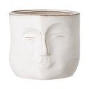 Balts terakotas puķu pods Bloomingville Ignacia, augstums 15,5 cm