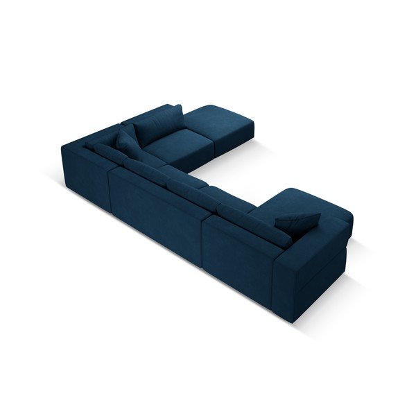 Zils stūra dīvāns (ar labo stūri/U veida) Esther – Milo Casa-image-3