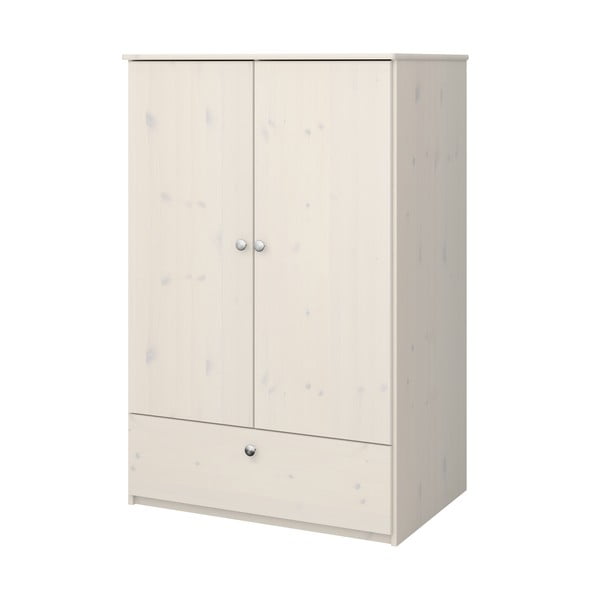 Balts bērnu skapis no priedes koka 80x123 cm Memphis – Tvilum-image-1