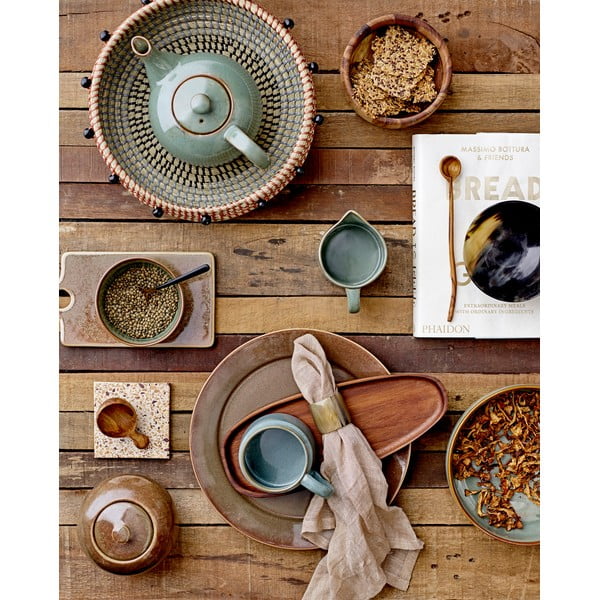 Brūna keramikas paplāte Bloomingville Pixie, 22,5 x 12 cm-image-1