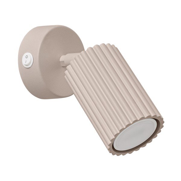 Pelēkbrūna metāla prožektora tipa lampa 8x16 cm Gleam – Sollux