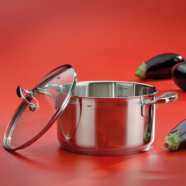 Nerūsējošā tērauda trauks ar vāku Kela Flavoria, ø 16 cm-image-1