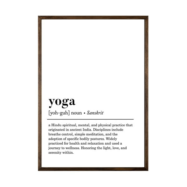 Plakāts 50x70 cm Yoga – Wallity