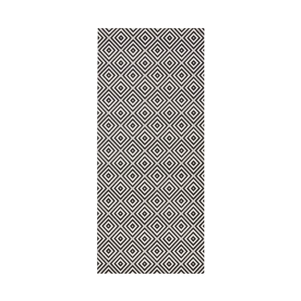 Melnbalts āra paklājs NORTHRUGS Karo, 80 x 200 cm