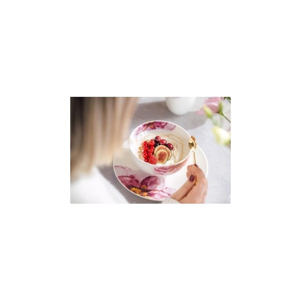 Balts/rozā porcelāna šķīvis ø 21,2 cm Rose Garden – Villeroy&Boch-image-1