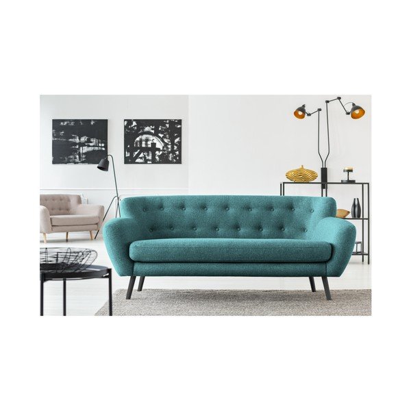 Tumši zaļš dīvāns Cosmopolitan Design Hampstead, 192 cm-image-4