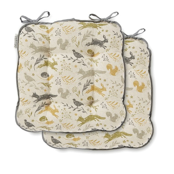 Kokvilnas sēdekļa spilvens Cooksmart ® Woodland -image-1