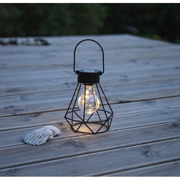 Melns LED lukturis Star Trading Eddy, augstums 15,5 cm-image-1