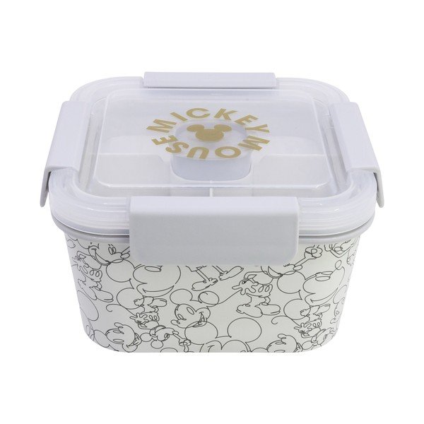 Balta plastmasas bērnu pusdienu kārba Mickey Mouse – STOR-image-2