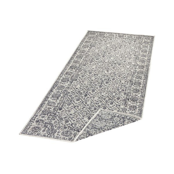 Pelēks un krēmkrāsas divpusējs āra paklājs Bougari Curacao, 80 x 150 cm-image-3