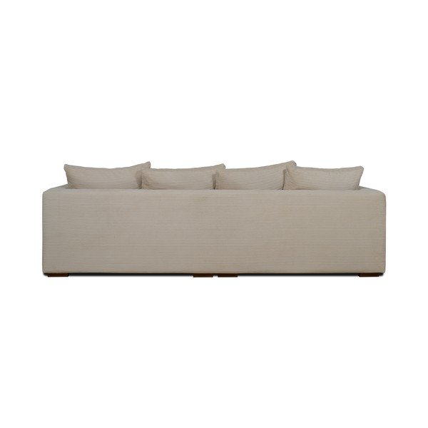 Bēšs velveta dīvāns 266 cm Comfy – Scandic-image-3